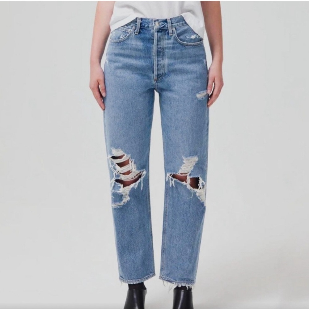 AGOLDE 90’s Women's Blue Distressed Jeans size 27